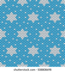 Christmas and New Year seamless pattern of beads