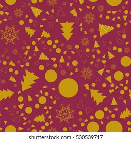 Christmas and New Year seamless pattern. For wrapping paper pattern.
