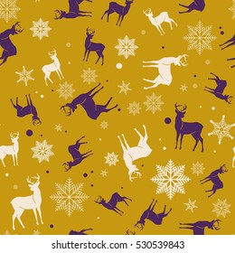 Christmas and New Year seamless pattern. For wrapping paper pattern.