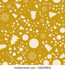 Christmas and New Year seamless pattern. For wrapping paper pattern.