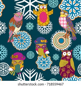 Christmas and New Year seamless Pattern, decorations and festive Background for Baby and Kid