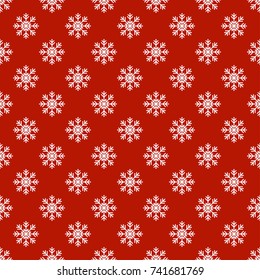 Christmas New Year seamless pattern with snowflakes. Holiday background. Snowflakes. Xmas winter trendy decoration. Festive texture. Hand drawn vector illustration. Snow pattern. Wrapping gift paper