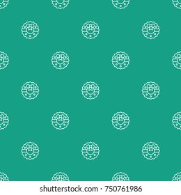 Christmas New Year seamless pattern advent wreath with bow. Holiday background. Advent wreath. Xmas winter trendy decoration. Festive texture. Line vector illustration. Wrapping gift paper