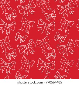 Christmas and New Year seamless pattern. Endless texture for wallpaper, web page background, wrapping paper and etc. Flat style.