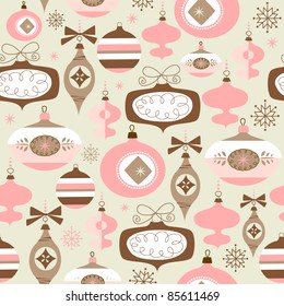 Christmas and New Year seamless pattern
