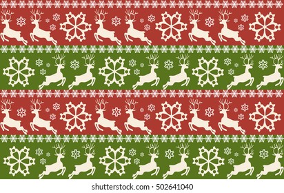 Christmas and New year seamless patterns. Vector illustration.
