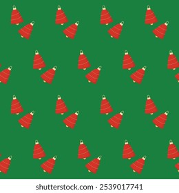 Christmas or New Year Seamless Psttern Background. Greeting Gift Wrapping Paper Design. Christmas or New Year Eve Home Party Wallpaper Seamless Swatch Print. Festive Winter Holiday Decoration Art.