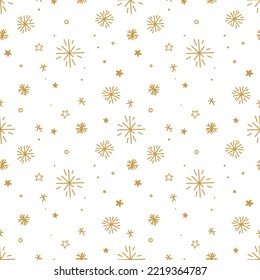 Weihnachten und Neujahr nahtlose Vektormuster. Gut geeignet für die Textur von Papier, Plakate, Wintergrußkarten, Modedruck