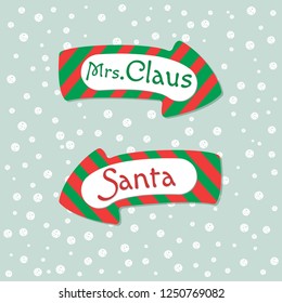  Christmas and New Year speech bubble. Vector illustration.
