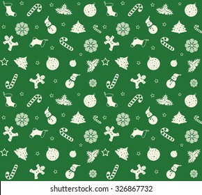 Christmas and New Year symbols for designs postcard, invitation, poster and others.