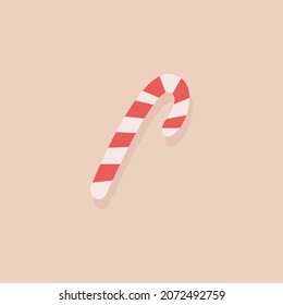 Christmas and New Year toy - lollipop. Vector Christmas candies.