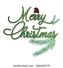 Christmas And New Year typography t-shirt design. It can be used on T-Shirts, Mugs, Poster Cards, and much more.