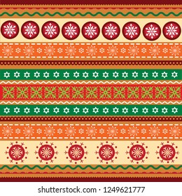  Christmas and  New Year vector background, gift wrapping paper