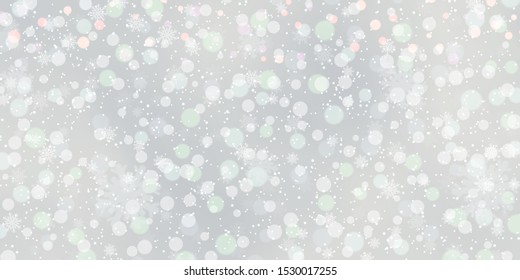 Christmas and New Year vector background with stars and snowflakes