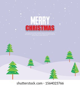 Christmas and New Year vector background with stars, snowflakes and winter decor