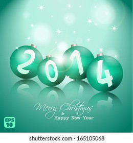 Christmas and New Year Vector background