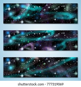 Christmas and New Year vector banners collection