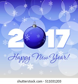 Christmas & New Year vector decoration design. Winter Holidays vector background, snowflakes & lights for greeting cards, banners, wallpaper, gift package decorations. Sample text. Editable