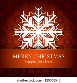 Christmas and New Year Vector greeting card