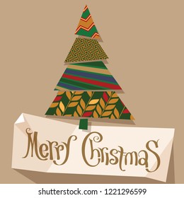 Natal e novo ano vetor cartão de saudação, cartaz e modelo de banner.