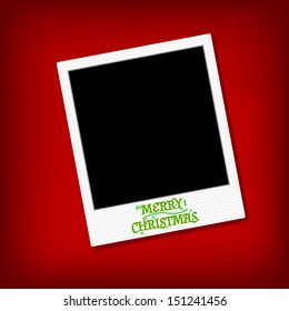 Christmas and New Year. Vector greeting card