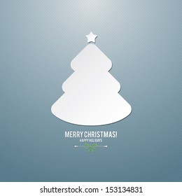 Navidad y Año Nuevo. Tarjeta de felicitación de vectores