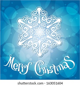 Christmas and new year vector greeting card template.