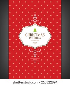 Christmas and New Year. Vector greeting card