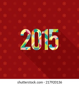 Weihnachten und Neujahr. Vektorgrußkarte