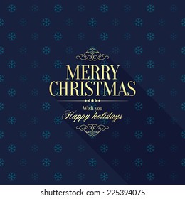 Christmas and New Year. Vector greeting card