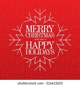 Christmas and New Year. Vector greeting card