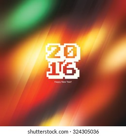 Christmas and New Year. Vector greeting card