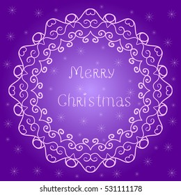Christmas and New Year Vector greeting card