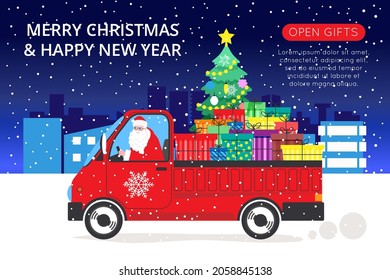 Weihnachten und Neujahr, Vektorgrafik