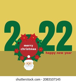 christmas and new year vector illustration conceptual design, great for christmas and new year celebration greeting card