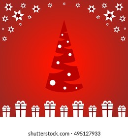 Christmas and New Year vector illustration