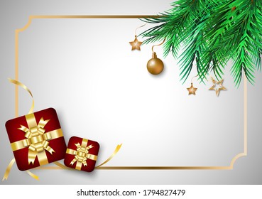 Weihnachten und Neujahr mit Vektorgrafiken.