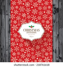Christmas and New Year. Vector invitation