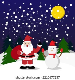 Christmas and new year vector and invitation. vector design template