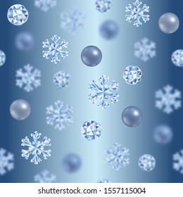 Christmas and New Year Vector Seamless Pattern