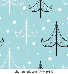 Christmas and new year vector seamless patterns