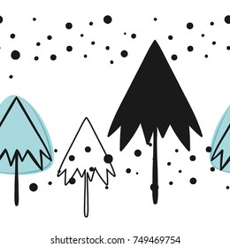 Christmas and new year vector seamless patterns