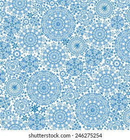 Christmas ,new year vector. Snowflake background , backdrop for card,invitation,template.Winter openwork ornament,pattern,lace.Ornate compozition