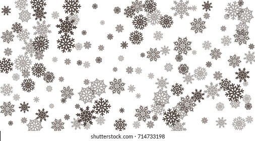 Christmas and New Year white background vector with snowflakes. Well suited for a Christmas card, banner or poster. EPS 10