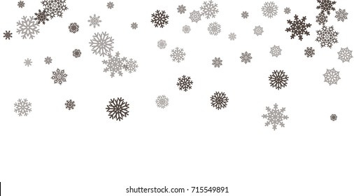 Christmas and New Year white background vector with snowflakes. Well suited for a Christmas card, banner or poster. EPS 10