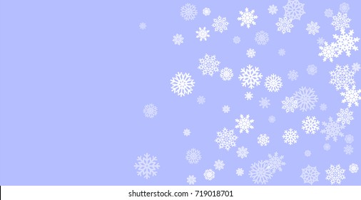 Christmas and New Year white background vector with snowflakes. Well suited for a Christmas card, banner or poster. EPS 10