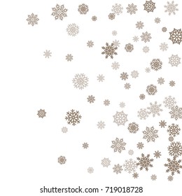 Christmas and New Year white background vector with snowflakes. Well suited for a Christmas card, banner or poster. EPS 10