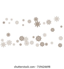 Christmas and New Year white background vector with snowflakes. Well suited for a Christmas card, banner or poster. EPS 10