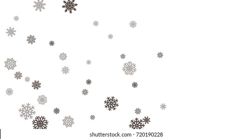 Christmas and New Year white background vector with snowflakes. Well suited for a Christmas card, banner or poster. EPS 10