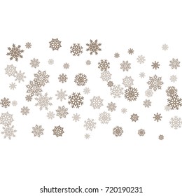 Christmas and New Year white background vector with snowflakes. Well suited for a Christmas card, banner or poster. EPS 10